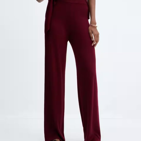 J. Jill Pants - J. JILL WEAREVER COLLECTION SMOOTH FIT FULL LEG KNIT PANTS WIDE LEG HIGH RISE M